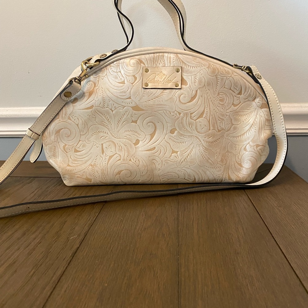GUC - Patricia Nash Leather Tooled Large Tote  & Crossbody Bag